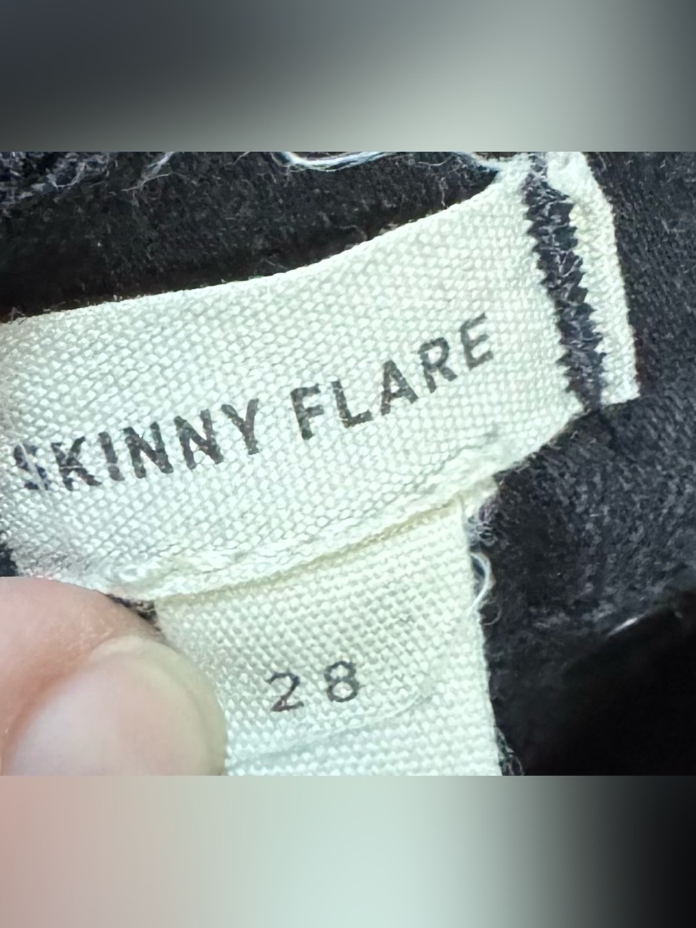 Madewell Skinny Flare Black Jeans – Size 28 - Picture 3 of 7